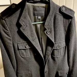 Graphite Gray Wool Banana Republic Jacket so awesome